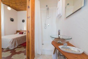 Single bedroom ensuite bathroom with shower